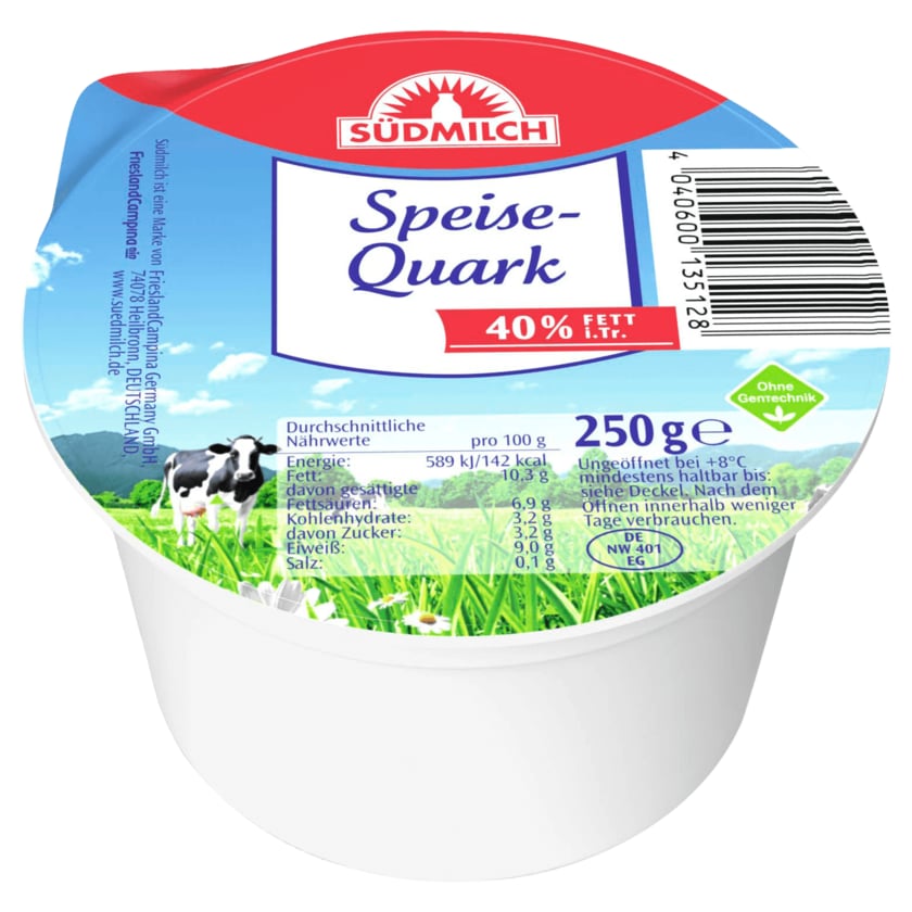 Südmilch Speisequark 40% Fett 250g